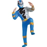 Disguise Blue Power Rangers Dino Fury Muscle Halloween Fancy-Dress Costume for Child, Little Boys L (10-12)
